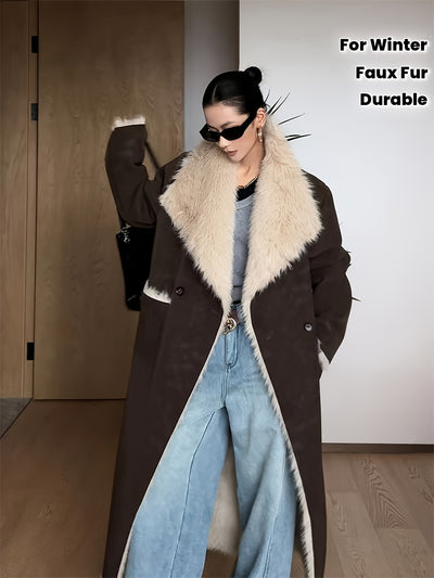 Faux Fur Long Coat SP 78210