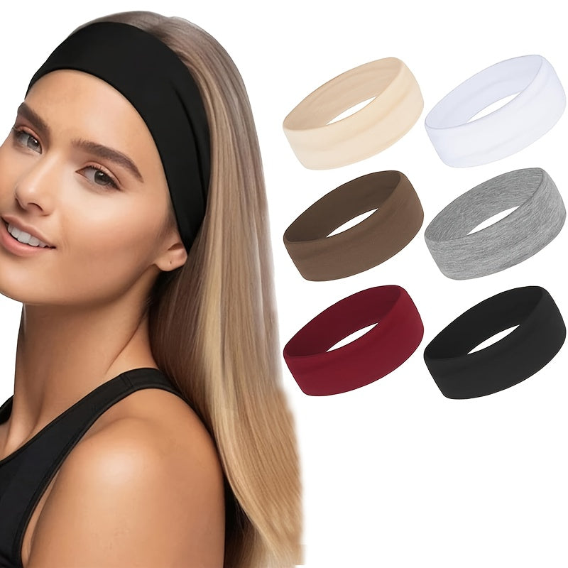 Soft Yoga HeadbandsBohemian Gym HeadbandsElastic Workout BandsMinimalist Sports HeadbandsComfortable Yoga Bands