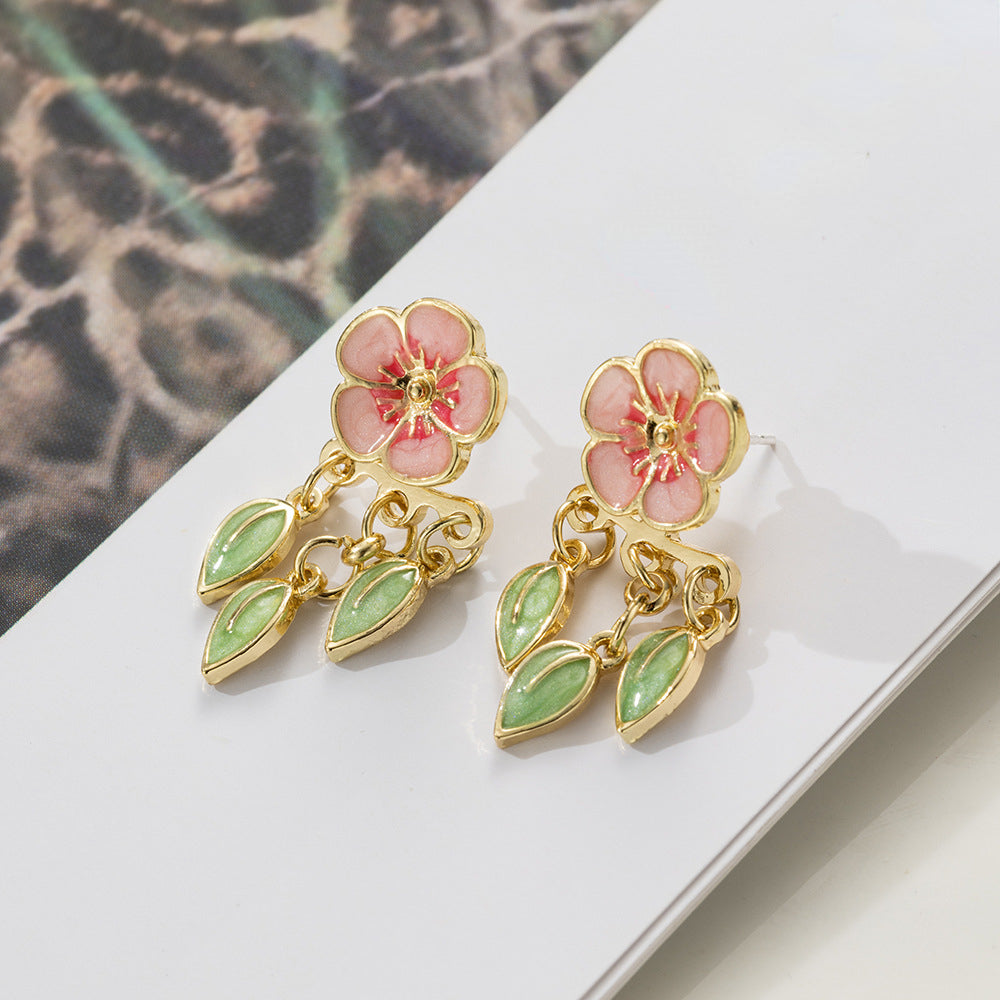 Bohemian Peach Dangle