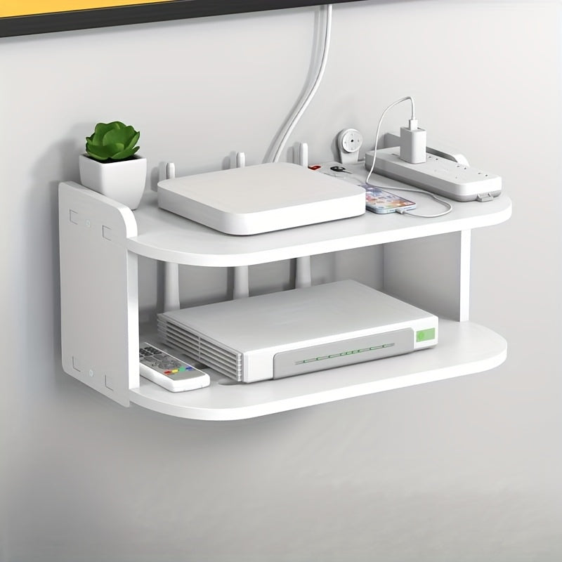 PunchFree Router HolderWiFi Box Wall MountRouter TV HolderPunchFree Wall MountWiFi Holder Wall