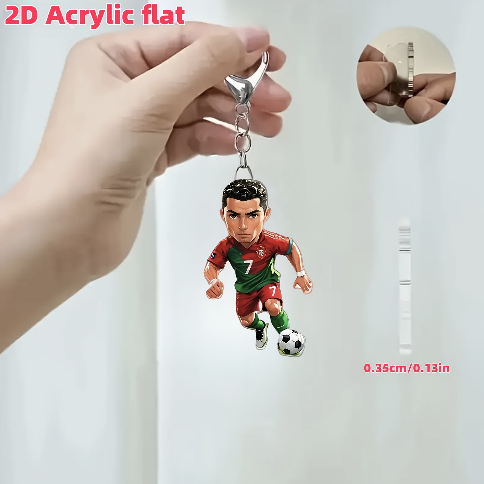Soccer Player Keychain