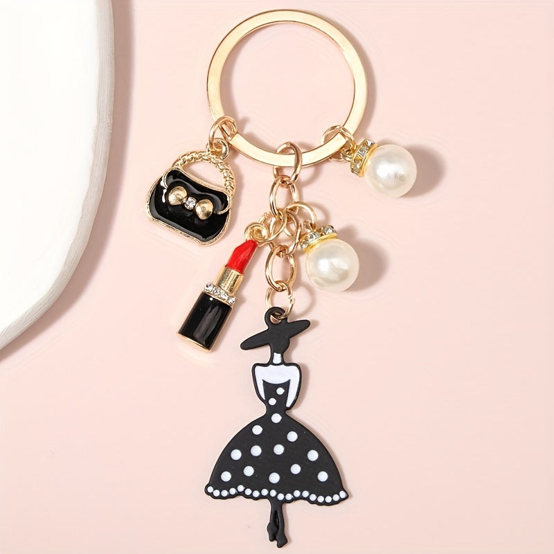Lipstick Capsule Keychain