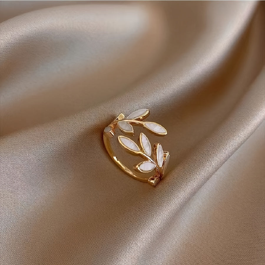 Copper Leaf Ring