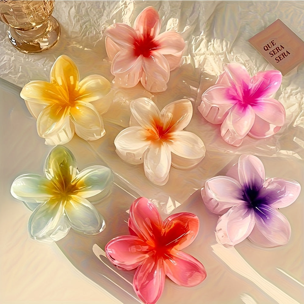 Jelly Bauhinia Hair Clips