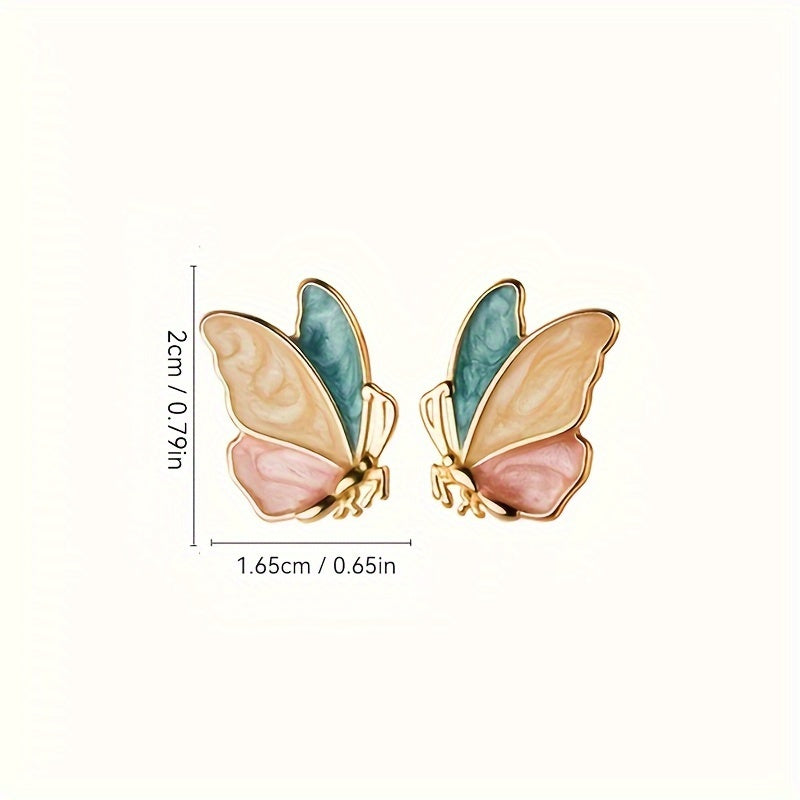 Butterfly Enamel Studs