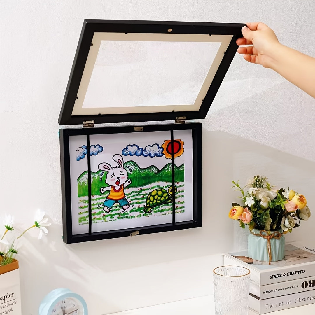 Kids Art Frame DisplayMagnetic Art Frame VintageCartoon Kids Art Frame