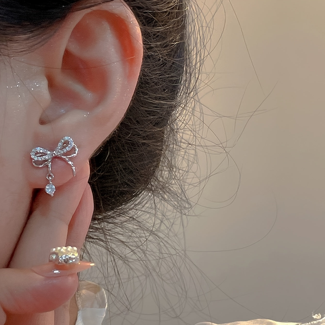 Elegant French Bow Earrings