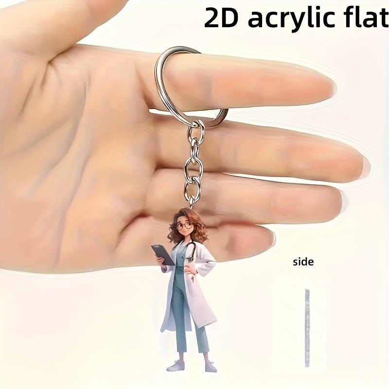 Acrylic Doctor Keychain