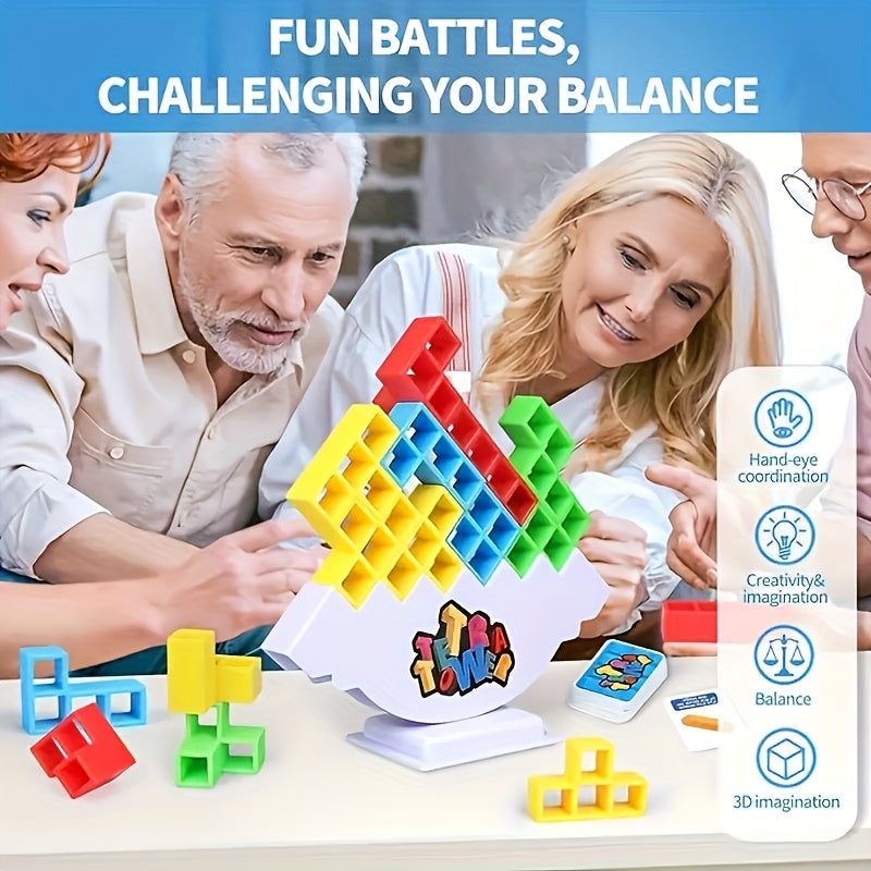 16 32 or 48pcs Balance Stacking Blocks Game  HighQuality Building Blocks Desktop Game for Family Fun Party Toys Christmas  Halloween Gifts